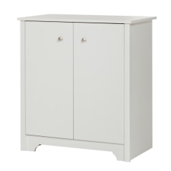South Shore Vito Small 2-Door Storage Cabinet, Pure White
