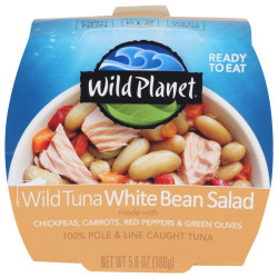 Wild Planet Tuna Salad, White Bean, 5.6 Oz, Total Qty 9
