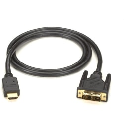 Black Box HDMI to DVI-D Cable, M/M, PVC, 2-m (6.5-ft.) - 6.56 ft DVI/HDMI Video Cable  - EVHDMI02T002M