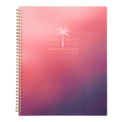 Organized by Happy Planner 12-Month Monthly/Weekly Big Twin Loop Planner, 8-1/2" x 11", Dreamy Palms, July 2026 - June 2027, Total Qty 1