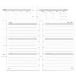 TUL® Discbound Weekly/Monthly Planner Refill Pages, Junior Size