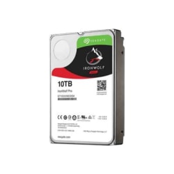 Seagate IronWolf Pro ST10000NE0004 - Hard drive - 10 TB - internal - 3.5" - SATA 6Gb/s - 7200 rpm - buffer: 256 MB - with Seagate Rescue Data Recovery