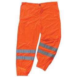 Ergodyne GloWear® 8910 Class E Polyester Hi-Vis Pants, Large/X-Large, Orange