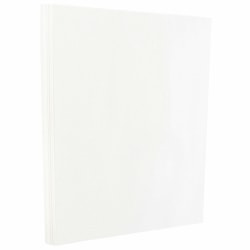 JAM Paper® 2-Sided Glossy Card Stock, White, 6" x 9", 80 Lb, Pack Of 50
