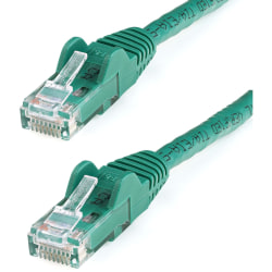 StarTech.com 4ft Green Cat6 Patch Cable with Snagless RJ45 Connectors - First End: 1 x RJ-45 Male Network - Second End: 1 x RJ-45 Male Network - Patch Cable - Gold Plated Connector - Green