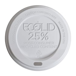 Eco-Products® EcoLid® 25 Hot Cup Lids, 10-20 Oz, Case Of 1,000