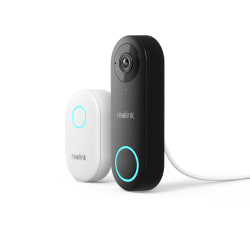 Reolink 5.0-Megapixel PoE Doorbell Camera With Chime, Black