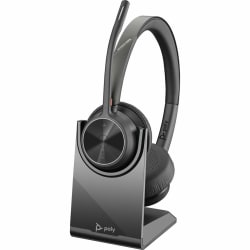 Poly Voyager 4320 USB-C with charge stand Headset - Siri, Google Assistant - Stereo - USB Type A, USB Type C - 77Z31AA
