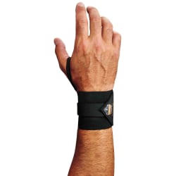 Ergodyne ProFlex® 420 Supports, Wrist, Small/Medium, Black, Pack Of 6 Supports