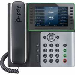 Poly Edge E550 IP Phone, Corded/Cordless, White/Midnight Blue
