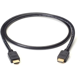 Black Box Premium High-Speed HDMI Cable with Ethernet, Male/Male, 1-m (3.2-ft.) - 3.20 ft HDMI AV/Data Transfer Cable for Audio/Video Device, Blu-ray Player, Gaming Console, TV, DVD, Notebook, Satellite Receiver - First End: 1 x HDMI (Type A) Male Audio