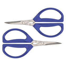 Joyce Chen® Original Unlimited Kitchen Scissors with Ergonomic Handles, 6-5/16", Ambidextrous, Blue, Total Qty 2