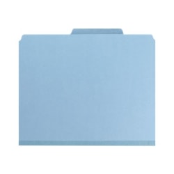 Smead® Colored Pressboard Classification Folders with SafeSHIELD®, 8-1/2" x 11", 2" Expansion, Assorted Colors, Box Of 10