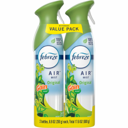 Febreze Air Freshener Spray, 8.8 Oz, Gain Original Scent, Pack Of 2