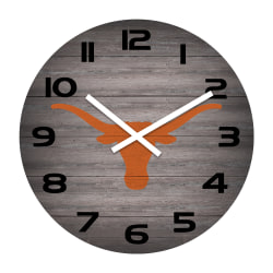 Imperial NCAA Weathered Wall Clock, 16", University Of Texas