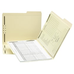 Smead® Guide-Height Manila Fastener Folders, Legal Size, Box Of 50