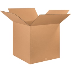 Partners Brand Double-Wall Heavy-Duty Corrugated Cartons, 28" x 28" x 28", Kraft, Box Of 5