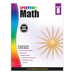 Carson-Dellosa Spectrum Math Workbook, Grade 8