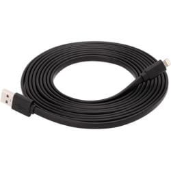 Griffin Extra Long USB-A to Lightning Cable - 10FT - Black - Extra long USB-A to Lightning cable for charging Lightning connector devices