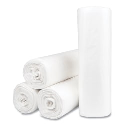 Interplast Group High Density Commercial Can Liner Value Pack, 30 gal, 9 mic, 30" x 36", Natural, Interleaved Roll, 25 Bags/Roll, 20 Rolls/CT