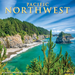 2026 Willow Creek Press Scenic Monthly Wall Calendar, 12" x 12", Pacific Northwest, January To December, 52280