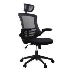 Techni Mobili High-back - Chair - executive - armrests - tilt - swivel - mesh fabric - black