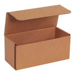 Partners Brand Corrugated Mailers, 4"H x 4"W x 9"D, Kraft, Pack Of 50 Mailers