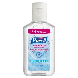 Purell® Advanced Hand Sanitizer Gel, 1 Oz Flip-Cap Bottles, Case Of 250