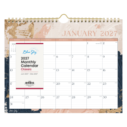 2027 Jelesa Monthly Wall Calendar 15x12