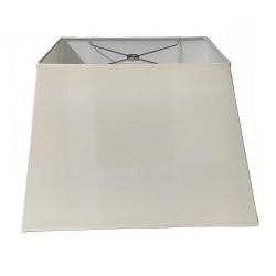 Lampshades Inc. Rectangle Linen Lamp Shades, 9" x 15" x 11-1/2", Parchment, Set Of 12 Shades