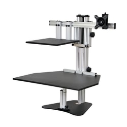 Ergo Desktop Hybrid Kangaroo MDF Desktop, Black, EDHKBLKFA