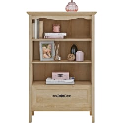 Sauder® Adaline Cafe 52"H 3-Shelf Bookcase, Orchard Oak™