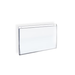 Azar Displays Wall-Mount U-Frame Acrylic Sign Holders, 8 1/2" x 11", Clear, Pack Of 10