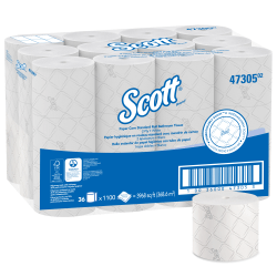 Scott® Pro Small-Core High-Capacity 2-Ply Toilet Paper, 1100' Per Roll, Pack Of 36 Rolls