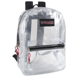 Trailmaker Clear Backpacks, Assorted Colors, Pack of 24 Backpacks