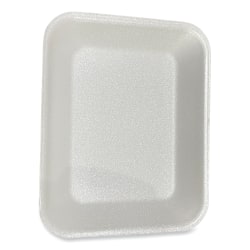 GEN Meat Trays, #8P, 1-1/2"H x 10-13/16"W x 8-7/8"D, White, Pack Of 200 Trays