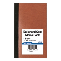 Adams Dollar And Cent Memo Book
