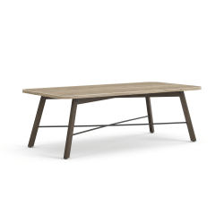 HON Scramble Wood Soft Rectangle Coffee Table, 16"H x 48"W x 24"D, Kingswood Walnut/Florence Walnut