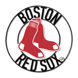 Imperial MLB Wrought Iron Wall Art, 24"H x 24"W x 1/2"D, Boston Red Sox
