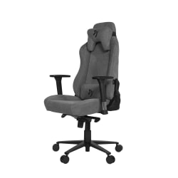Arozzi Vernazza Premium Ergonomic Fabric High-Back Gaming Chair, Ash Gray/Black