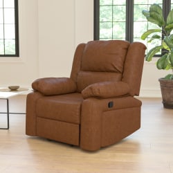 Flash Furniture Harmony Series Leathersoft Recliner Accent Chair, Cognac