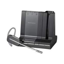 Plantronics® Savi™ 740 Wireless Headset System, Black/Silver