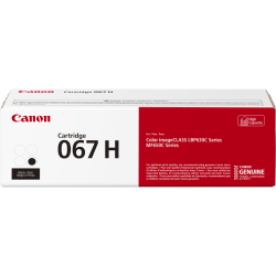 Canon 067 Black Toner Cartridge, High-Yield, 5106C001