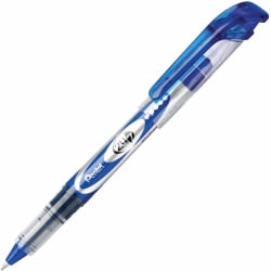 Pentel® 24/7 Rollerball Pens, Medium Point, 0.7 mm, Blue Barrel, Blue Ink, Pack Of 12 Pens