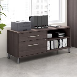 WorkPro® Motiva 60"W Low Storage Cabinet With Drawers And Shelves, Storm Gray, Standard Delivery
