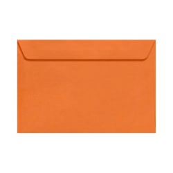 LUX Booklet 6" x 9" Envelopes, Gummed Seal, Mandarin Orange, Pack Of 250