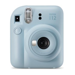 Fujifilm Instax Mini 12 Instant Film Camera With Lens, Pastel Blue