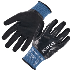 Ergodyne ProFlex 7251 Nitrile Coated Cut-Resistant Gloves, XL, Black
