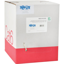 Eaton Tripp Lite Series Cat6 Gigabit Solid Core Plenum-Rated UTP CMP PVC Bulk Ethernet Cable, White, 1000 ft. (304.8 m) - N22401KWH
