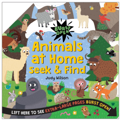 Flowerpot Press Animals At Home Seek & Find, Total Qty 1